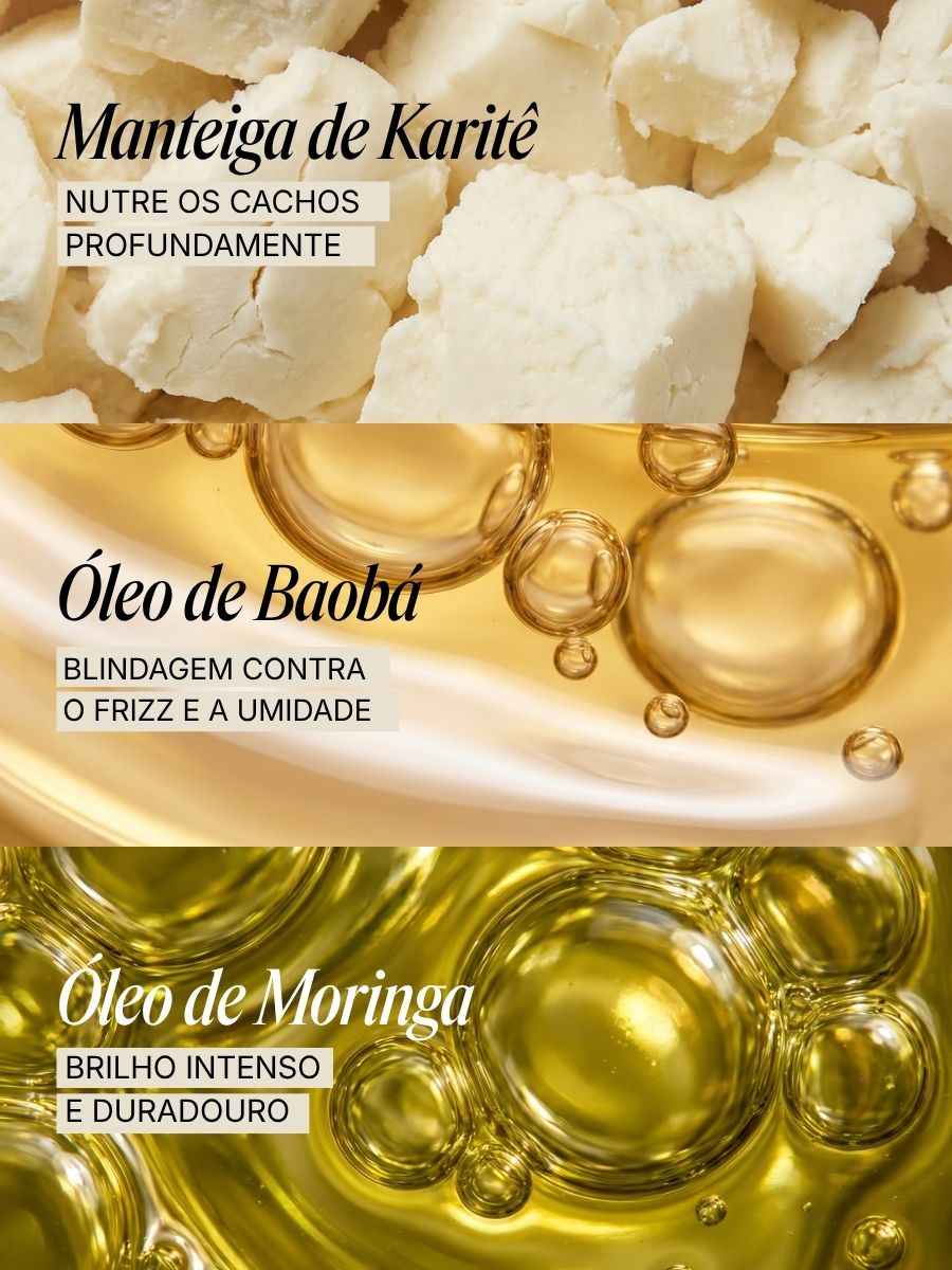 Kit Shampoo + Condicionador + Leave In CurlNutrition