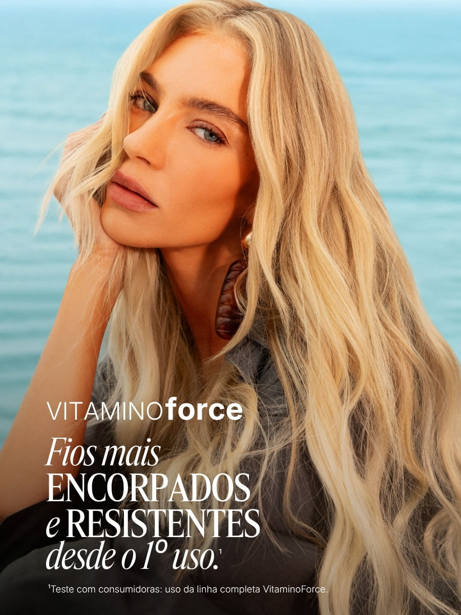 Kit Shampoo + Condicionador + Leave In VitaminoForce